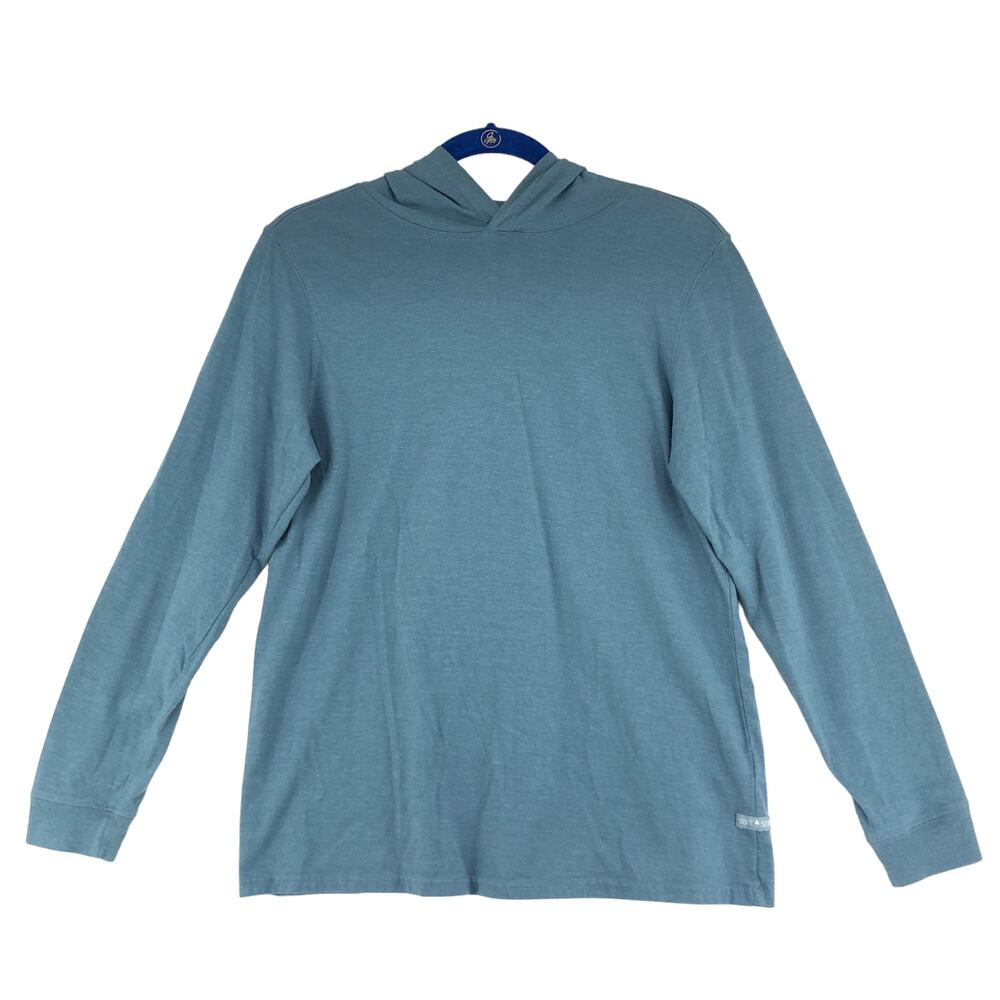 Soft Serve Clothing Unisex Size Womens M Mens S Top Hooded Long Sleeve Blue